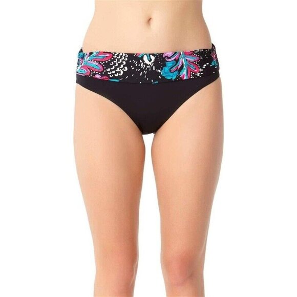 NWT Anne Cole XS That's a Wrap Wild Flower Fold Over Bikini Bottom 87565 - Picture 1 of 4